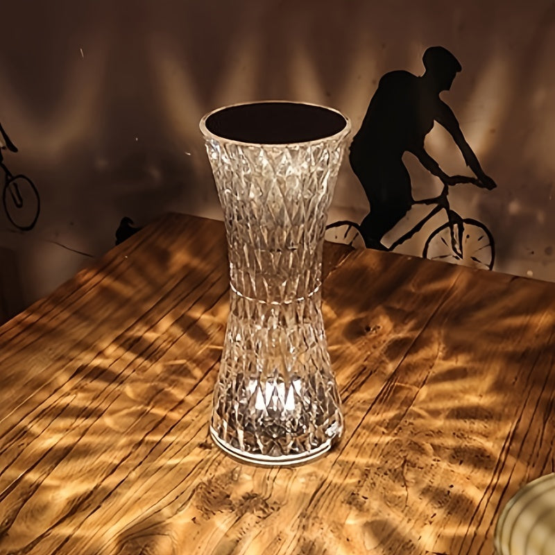 Touch-Activated Gorgeous Crystal-Accented Bedside Lamp - Add a Touch of Luxury to Your Bedroom!