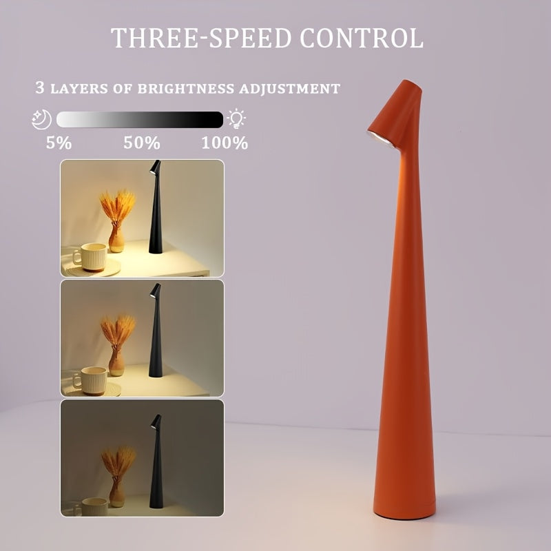 Handsome Table Lamp - Minimalist Creative Touch Night Light Art Luxury Bedroom Bedside Charging