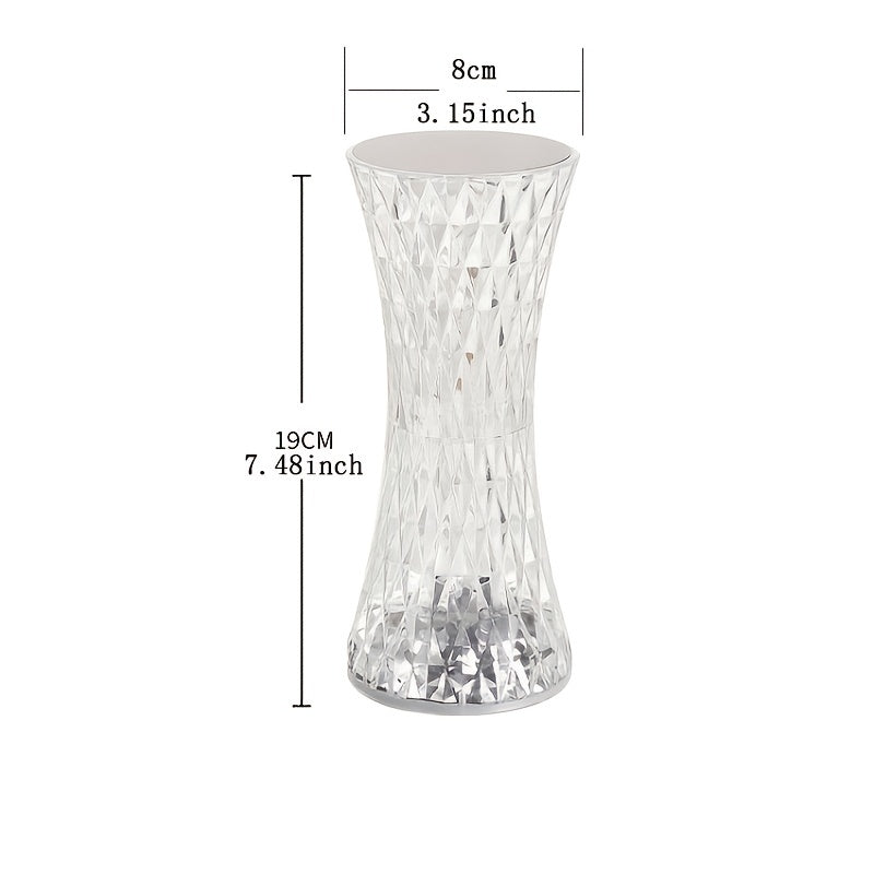 Touch-Activated Gorgeous Crystal-Accented Bedside Lamp - Add a Touch of Luxury to Your Bedroom!