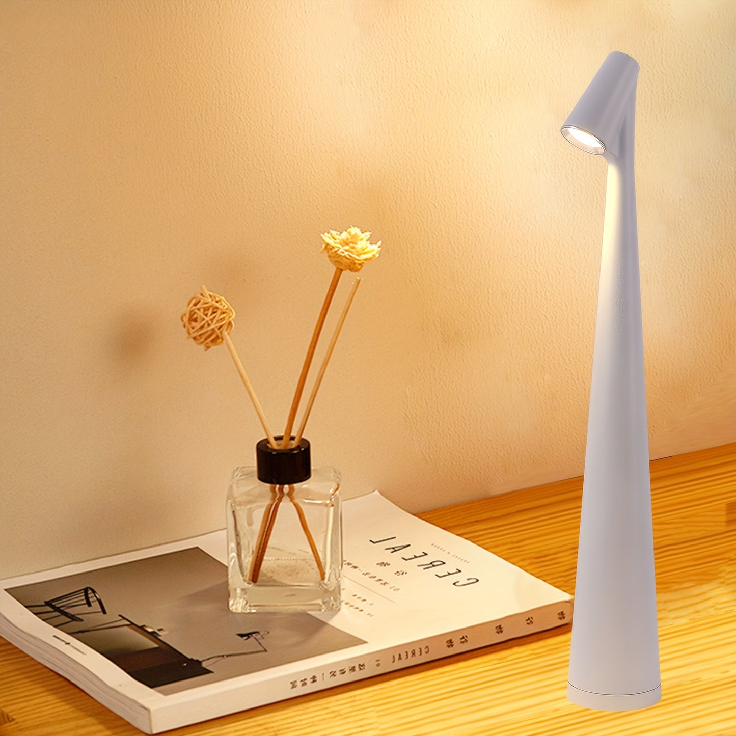 Handsome Table Lamp - Minimalist Creative Touch Night Light Art Luxury Bedroom Bedside Charging