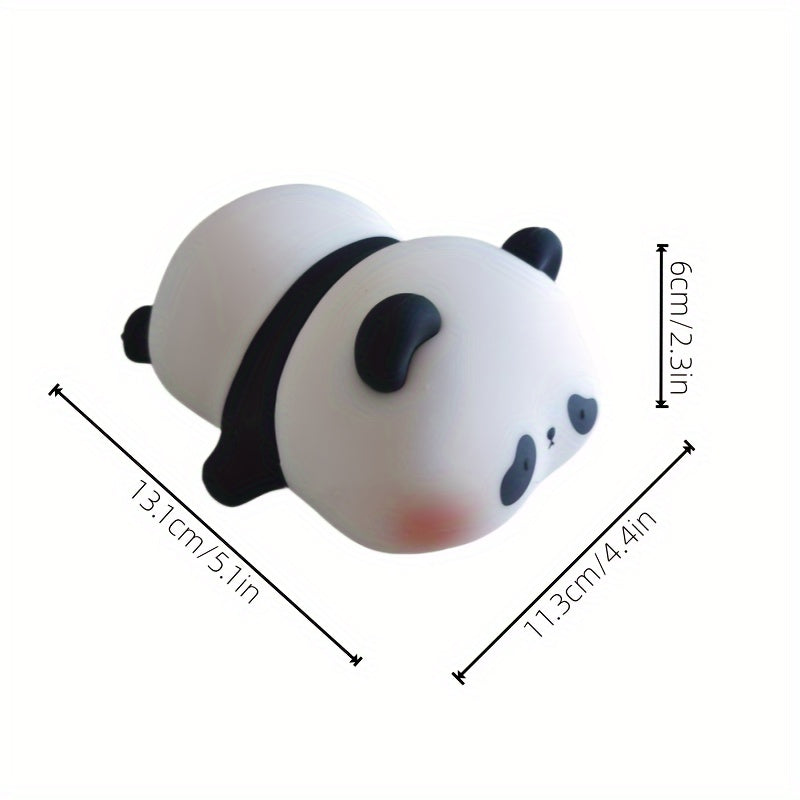 Pangda Panda Silicone Lamp Panda Patting Night Light Bedroom Bedhead Sleep Light USB Rechargeable Sensing Three level Brightness Timer Automatic Turn Off Friends Birthday Festival Gift Panda Lamp Smart Lighting