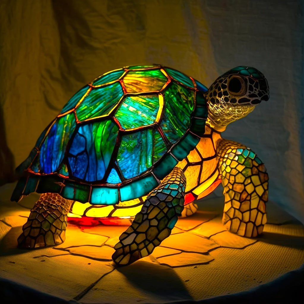 1pc Classic Turtle LED Light, USB Powered Resin Cartoon Animal Figurine, Versatile Room Decor, Festive Ambiance for Christmas, Halloween, Easter, Hanukkah, Thanksgiving - Cute Desk Lamp