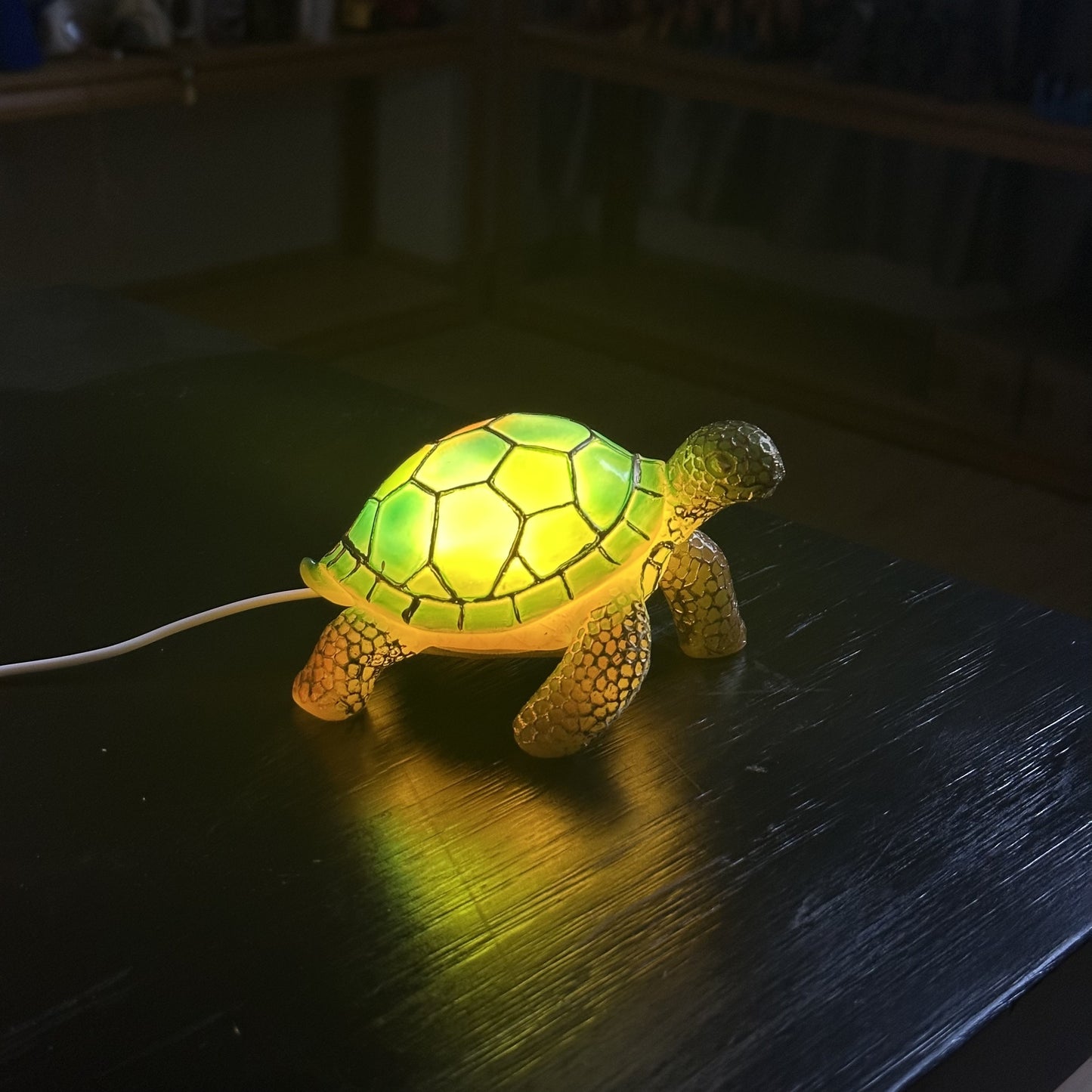 1pc Classic Turtle LED Light, USB Powered Resin Cartoon Animal Figurine, Versatile Room Decor, Festive Ambiance for Christmas, Halloween, Easter, Hanukkah, Thanksgiving - Cute Desk Lamp