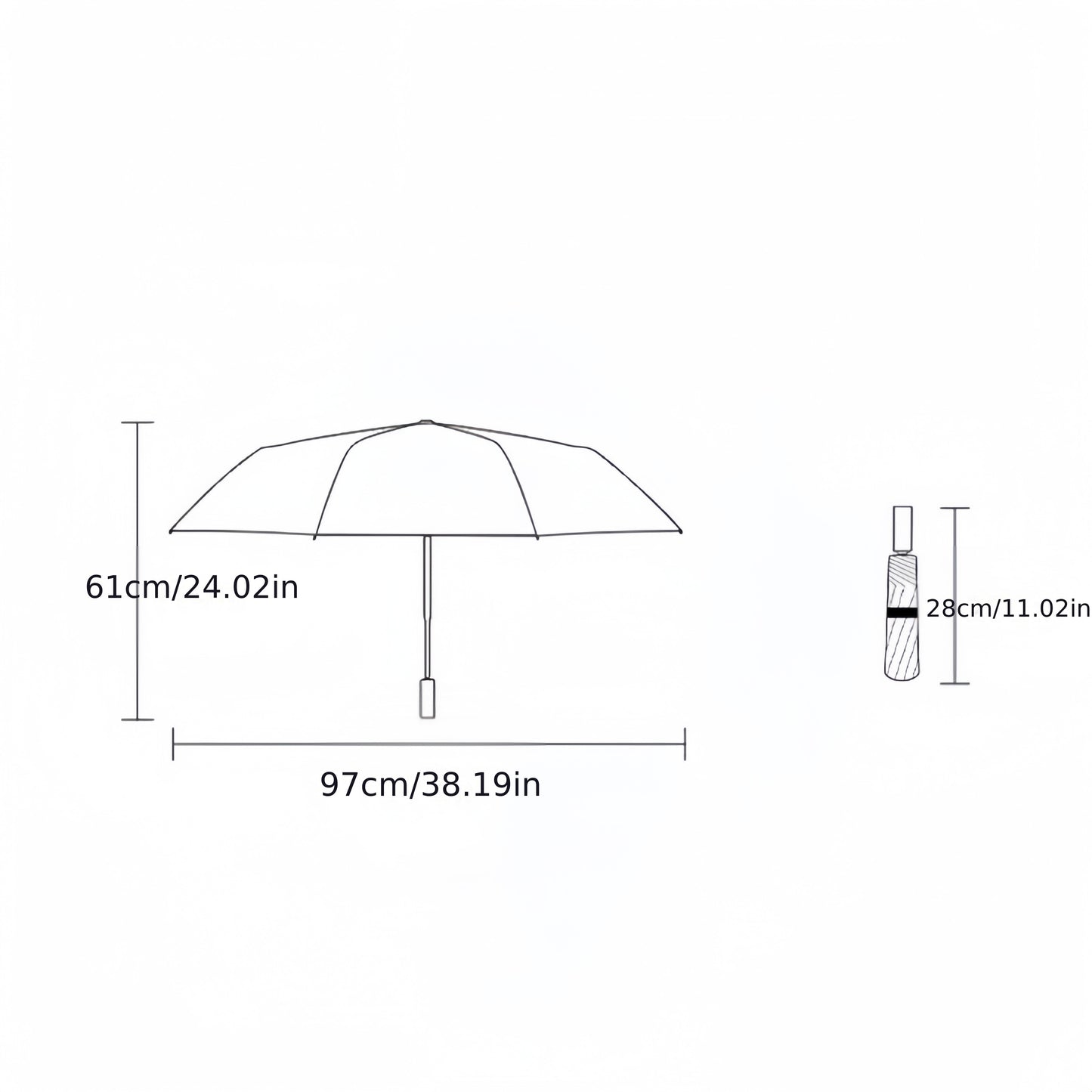 Cute Cartoon Panda Umbrella - Unique Folding Design, Black Vinyl Sun Protection, Windproof & Durable, Ideal for Outdoor Travel, Manual Open, 8-Rib Structure, Travel Umbrella | Stylish Sunshade | Vinyl Canopy