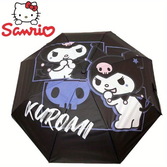 Sanrio Umbrella Automatic Umbrella Cartoon Pattern Kulomi Sunscreen and UV Protection Folding Umbrella