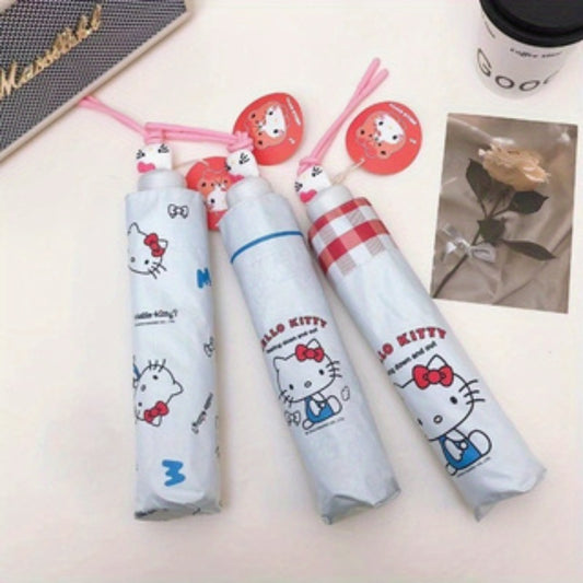 The Adorable Sanrio for hello kitty Umbrella Is a Lightweight, Foldable Sunshade That Protects Against UV Rays. It'S Travel-Friendly And Has a Charming Design, Making It a Stylish Choice for an Umbrella.