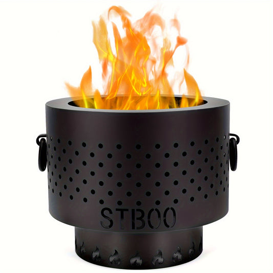 Tabletop Fire Pit Low Smoke Pellet Portable Firepit Indoor\u002FOutdoor Mini Personal Fireplace with Travel Bag Small Smores Firepit for Patio Camping Porch Balcony Garden Decor 7.8x6.6 Inch