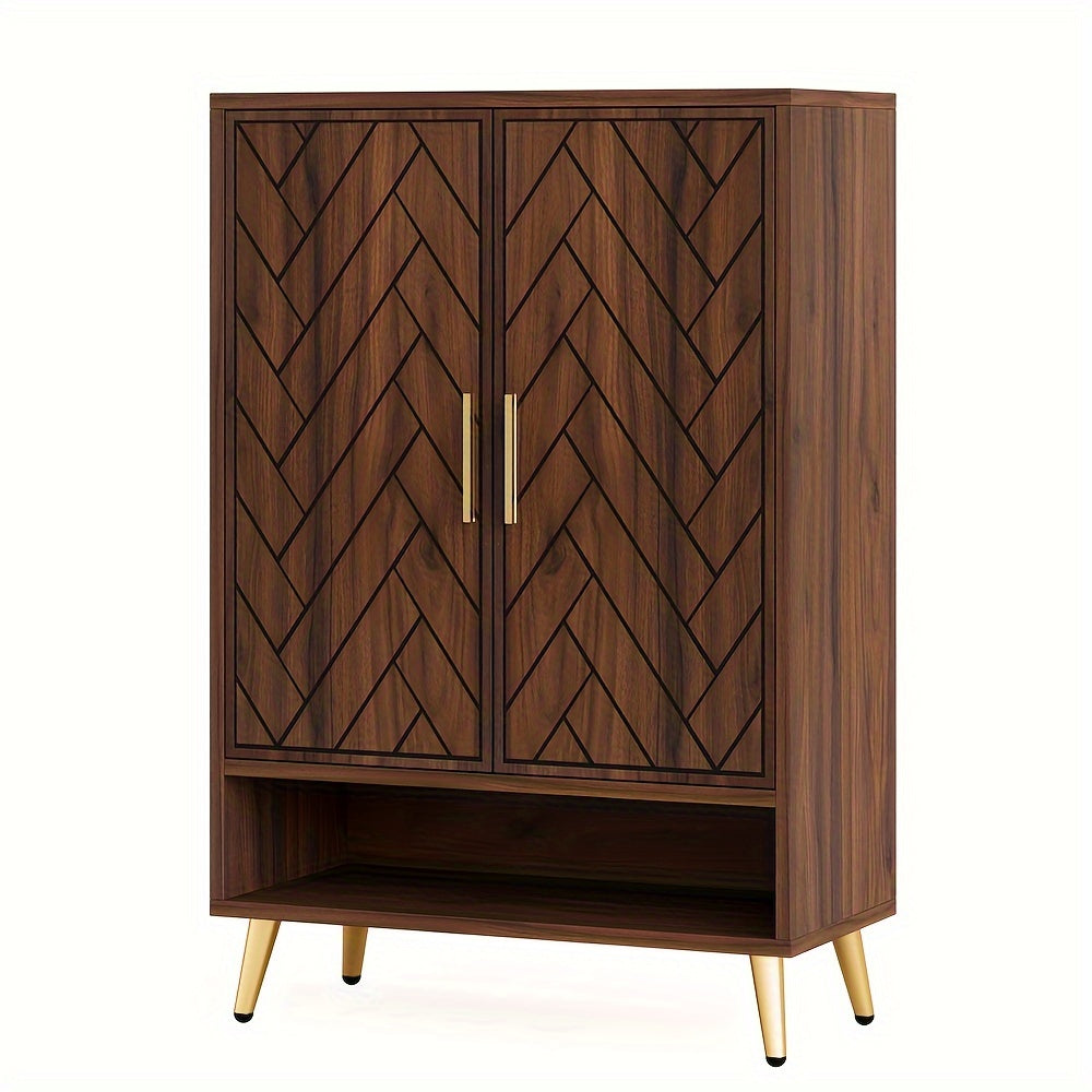 Large Capacity 6-shelf Shoe Cabinet With Adjustable Shelves For 24 Pairs Of Shoes, 6-shelf Shoe Cabinet