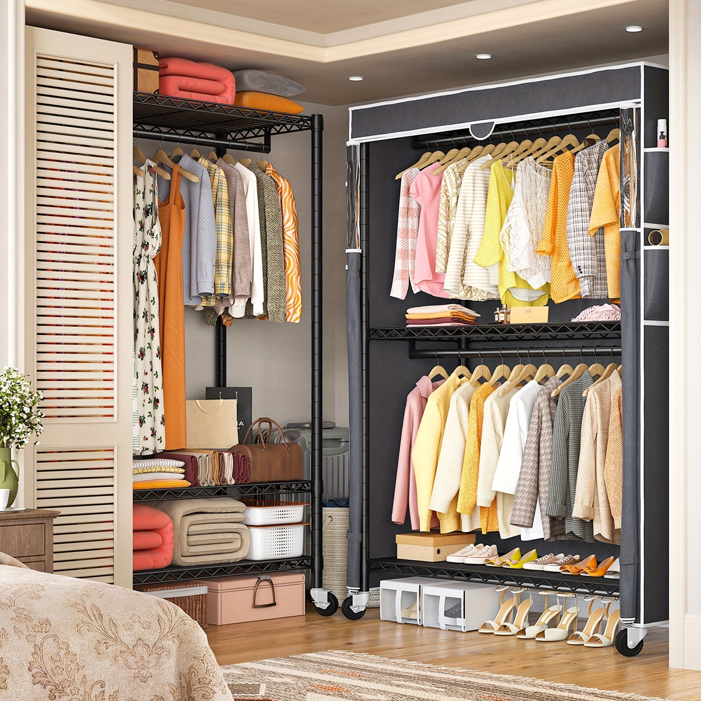 Spacious Heavy Duty Clothes Rack 81\