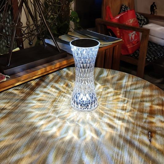 Touch-Activated Gorgeous Crystal-Accented Bedside Lamp - Add a Touch of Luxury to Your Bedroom!