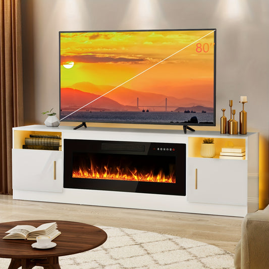 Lemberi Fireplace TV Stand 70\